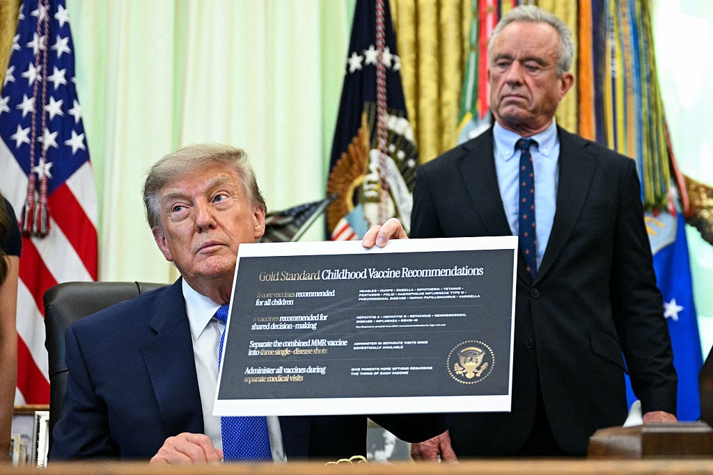 Trump signs executive order calling for spacing out childhood shots