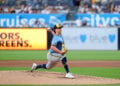Kyle Harrison throws a pitch at Petco Park