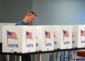 MADISON, WISCONSIN - AUGUST 11: Residents vote in the state's primary election on August 11, 2026 in Madison, Wisconsin. (Photo by Scott Olson/Getty Images)