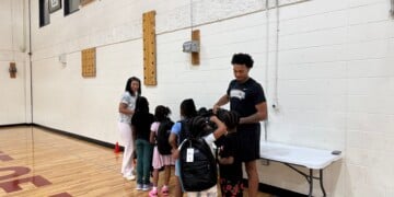 Marquette Basketball Player Adrien Stevens, Back-to-School Giveaway (Photo: Nazir Spencer)