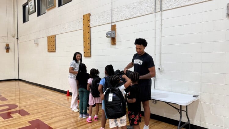 Marquette Basketball Player Adrien Stevens, Back-to-School Giveaway (Photo: Nazir Spencer)