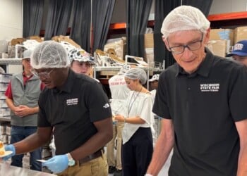 Governor Tony Evers at the Wisconsin State Fair