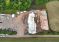 Line 5 valve site in Iron County where an unoccupied semi-truck struck the pipeline on Tuesday, Aug. 25. Image courtesy of Enbridge
