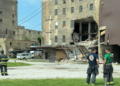 National Warehouse Corporation Building collapse on August 31, 2026. Image provided to 620 WTMJ.