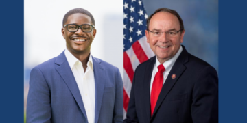 Democratic Candidate David Crowley and Republican Candidate Tom TIffany