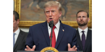 President Donald Trump speaks during a meeting with technology leaders in the Roosevelt Room of the White House, Wednesday, Aug. 19, 2026 in Washington (Photo:AP)