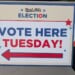 Vote here sign in West Allis. (WTMJ file photo)
