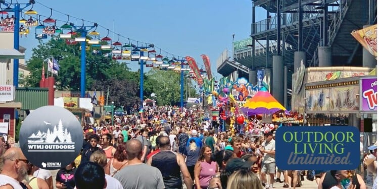 Spending time outdoors at the Wisconsin State Fair!