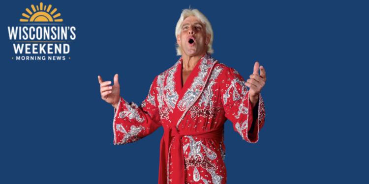 WOO! In the ring with Ric Flair