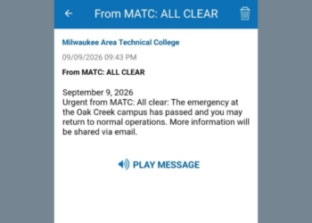 MATC in Oak Creek all clear.