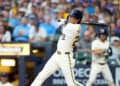 Christian Yelich hits a home run at American Family FIeld.