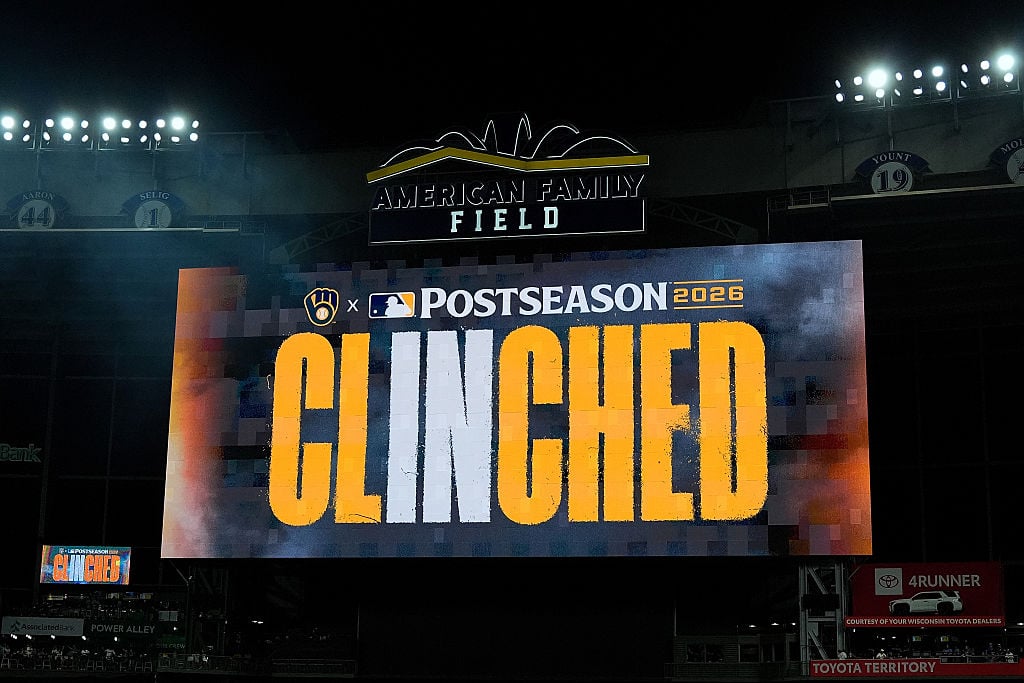 Garrett Mitchell hits grand slam and MLB-best Brewers pound Reds 20-0 to clinch playoff spot
