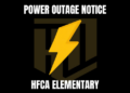 Power outage at Howard Fuller Collegiate Academy's elementary school campus on September 3, 2026. Image courtesy of Howard Fuller Collegiate Academy.