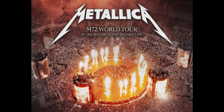 Metallica M72 World Tour "In the Round at the 50 Yard Line" comes to Camp Randall Stadium on June 12, 2027. Image courtesy of FPC Live.