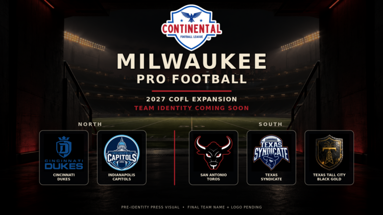 Pro football league planning Milwaukee expansion franchise in 2027