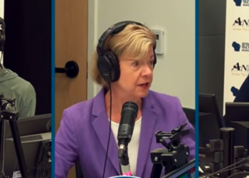 Greg Matzek, Senator Tammy Baldwin, Jessica Tighe (Left to Right)