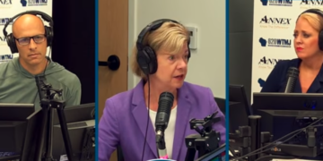 Greg Matzek, Senator Tammy Baldwin, Jessica Tighe (Left to Right)