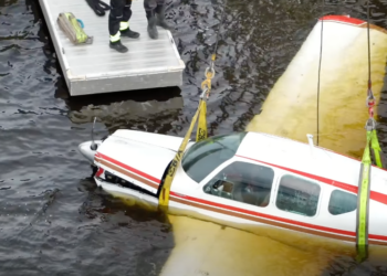 The Marathon County Sheriff’s Office Dive Team was tasked with helping recover the aircraft. (Photo: Marathon County Sheriff's Office)
