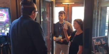 Mary Spicuzza and David Clarey denied entry to Tom Tiffany campaign event