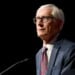 MADISON, WISCONSIN - JUNE 13: Governor of Wisconsin Tony Evers speaks on stage during Wisconsin Democrats 2026 Convention on June 13, 2026 in Madison, Wisconsin. (Photo by Daniel Boczarski/Getty Images for WisDems)