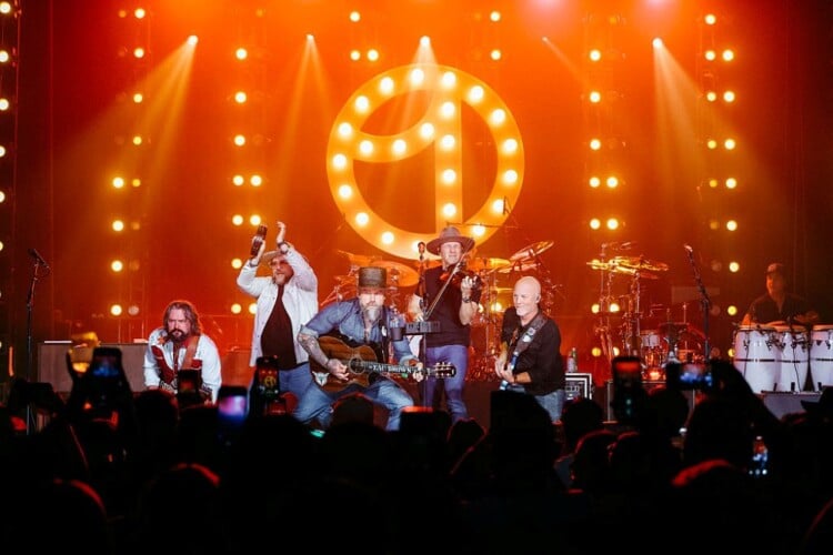 AUSTIN, TEXAS - OCTOBER 18: Zac Brown Band perform onstage during the Uber One Rodeo on October 18, 2025 in Austin, Texas. (Photo by Rick Kern/Getty Images for Uber)