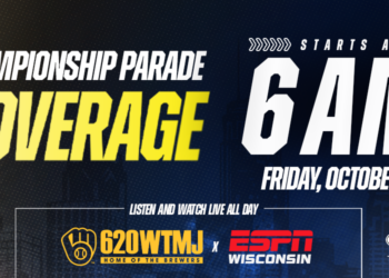 Championship Parade in Milwaukee Friday following first World Series win