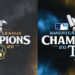 2026 National League Champions - Milwaukee Brewers and American League Champions - Tampa Bay Rays. Graphics courtesy of the teams.