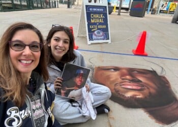 Chourio Chalk Sandy Katie art selfie (Photo: Sandy Maxx)