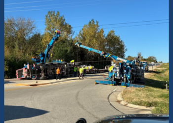 Concrete Truck Rollover- Courtesy of Washington County Sheriffs Office