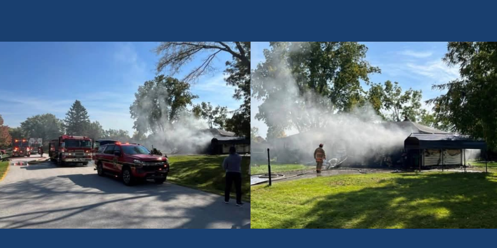 2 firefighters taken to the hospital; family displaced after house fire