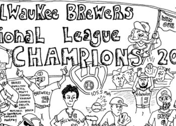 Brewers fan spreads joy with coloring sheet