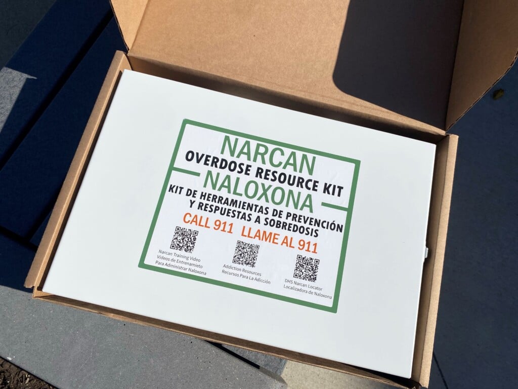 Contents of Naloxone Overdose kit (Photo: Elizabeth Lintonen)