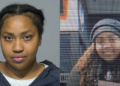 LEFT-- Amy Jones mug shot. RIGHT-- Image suspect released by Brookfield Police in alleged vehicle theft
