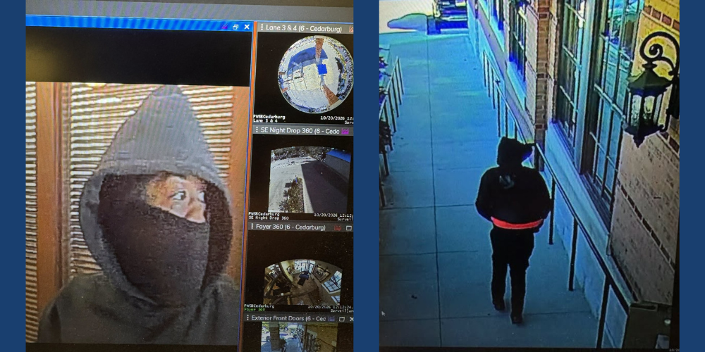 Police search for suspect possibly tied to two attempted bank robberies