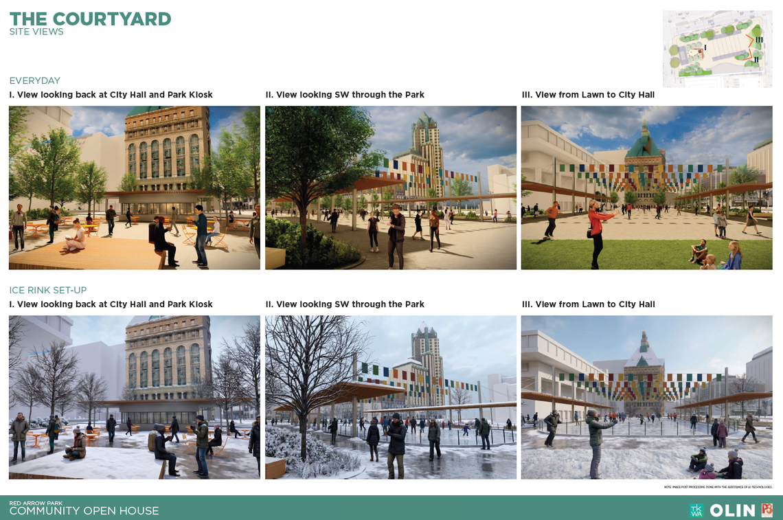 Developers seek public input for Red Arrow Park redesign - WTMJ