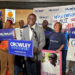 Crowley welcomes supporters at a campaign event at the Milwaukee Public Market on October 1, 2026 (Photo: Elisabeth Montemurro)