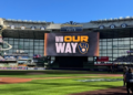 Brewers "Win Our Way" scoreboard at American Family Field before Game 2 of the 2026 NLDS, October 4, 2026 (Photo: Elisabeth Montemurro)
