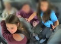 students on school bus