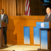 David Crowley and Tom Tiffany during the 2026 Gubernatorial Debate at Marquette University Law School, October 21, 2026 (Photo: Elisabeth Montemurro)