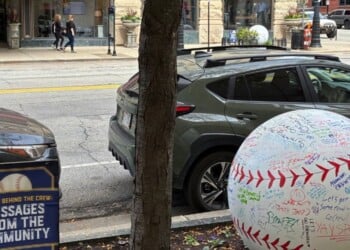 Where to find Milwaukee’s big Brewers baseballs filled with playoff messages from fans