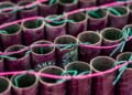 WASHINGTON, DC - JUNE 18: A display of illegal fireworks is seen during a news conference with the Washington DC Fire and EMS department on fireworks safety ahead of Independence Day celebrations, at the DCFD Training Academy on June 18, 2026 in Washington, DC. 4,700 people were injured by fireworks in 2024, according to the Consumer Product Safety Commission. (Photo by Al Drago/Getty Images)