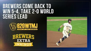 Instant reaction to the Brewers thrilling comeback victory in Game 2 of the World Series | Brewers Extra Innings with Dom Cotroneo and Jerry Augustine